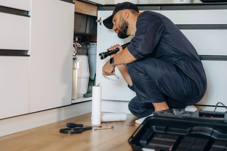 Electrician at work