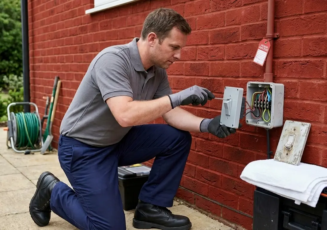 Emergency electrician working in Chesterfield